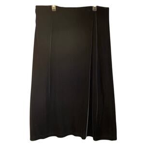 Bechamel Womens 1X Black Velvet Long Maxi Skirt Fairycore Gothic Romance